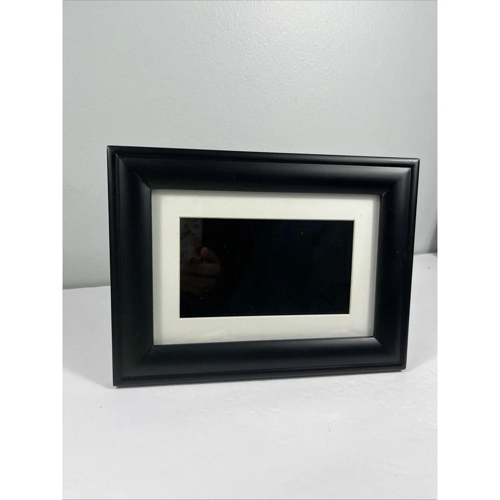 Polaroid Hi Res Digital Picture Frame Wood With Mat PDF-750W Pre-Owned Nice